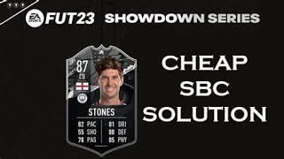 Showdown John Stones Cheapest Sbc solution | FIFA 23