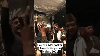 Cak Nun Mendoakan Jamaah Maiyah Malang 2022