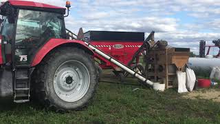 Cleaning rye with a PLESSISVILLE No. 150 grain cleaner.