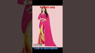 Georgette Printed Daily Wear Saree With Blouse #shorts #viral #video #saree