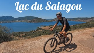 Lac du Salagou // VTT avec les gamins