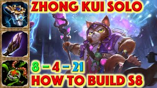 SMITE HOW TO BUILD ZHONG KUI - Nekomancer Zhong Kui Skin Showcase + Zhong Kui Solo Build + Gameplay