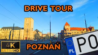 ⁴ᴷ⁶⁰ 🇵🇱 Poznan/Poland | Drive Tour | Downtown - Wilda - Lazarz (November 2023) [4K]