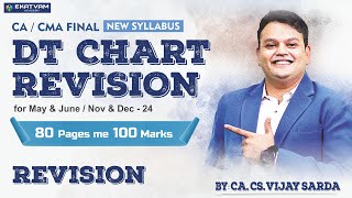 DT Chart Revision | Revision | CA Final & CMA Final | DT Marathon #cafinaldt #dt #vijaysarda