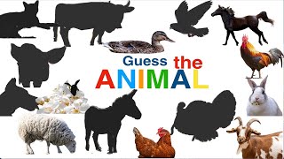 Guess the Animal Sound Game - Farm Animals