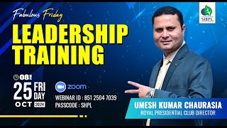 LEADERSHIP TRAINING BY UMESH KUMAR CHAURASIA, RPCD