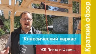 Классический каркас на монолитной плите