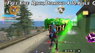 Free Fire Diamond 4 To Heroic Gameplay 🎮 | Free Fire Rank 10 Kills Booyah😱 |JabidGaming