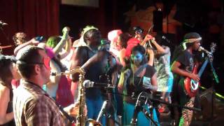 Yo Mama's Big Fat Booty Band in Asheville Calls Ladies Up 2 Dance on Stage