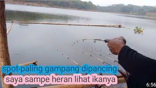 spot paling gampang dipancing// lokasi pasir geulis cirata