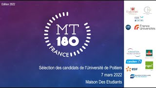 MT 180 - Sélection des candidats de l'université de Poitiers - Mars 2022