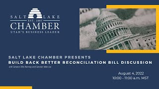 Build Back Better Reconciliation Bill Discussion