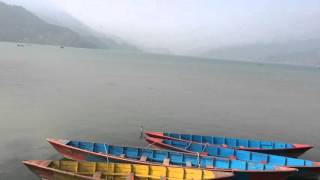 Fewa lake with natural beauty