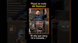 Piqué se mofa del descenso del Espanyol. “El año que viene iré al palco de Cornellá” ¿PROVOCACIÓN?