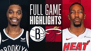 Brooklyn Nets vs. Miami Heat Full Game Highlights | Oct 18 | 2023 NBA Preseason