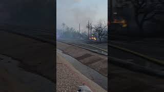 #brushfire brush fire on mountain Road in Apache Junction.