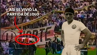 Así fue partida de Lolo Fernández, ídolo máximo de Universitario de Deportes y del fútbol peruano🎞