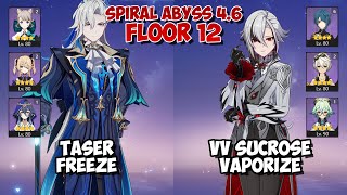 Arlecchino Vape & Neuvillette Taser Freeze | Spiral Abyss 4.6