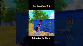 Easy Squad Wipe 🔥🔥 Pubg Mobile || #shorts #pubgmobile #bgmi #pubgshorts #youtubeshorts