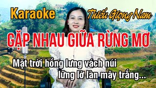 Gặp Nhau Giữa Rừng Mơ ✔ Karaoke Thiếu Giọng Nam ► Song Ca Với Ngọc Lan ❖ Thiết TV