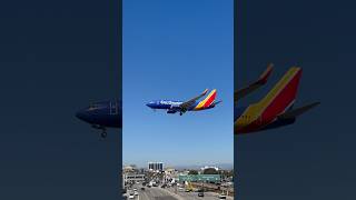 Southwest Airlines 737-700 landing runway 24L #aviation #planespotting #southwest