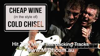 Cheap Wine (style of) Cold Chisel MIDI backing track by Hit Trax