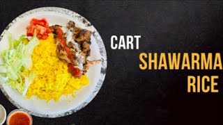 Easy delicious Cart Shawarma, yellow rice, and sauces in 2 min