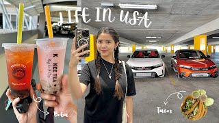 LIFE IN USA ⋆𐙚₊˚productive weekend vlog, shopping, car wash, watching a movie, boba + tacos 🌿