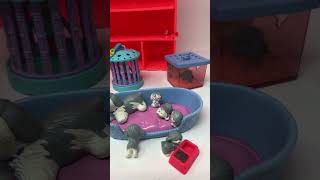 Vintage Littlest Pet Shop Figures and Shop Playset