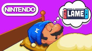 Tee GOES CRAZY Nintendo BORING Corporate LAZY