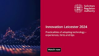 Innovation Leicester 2024 | Practicalities of adopting #technology – experiences, hints and tips