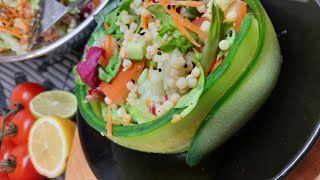 Frog eye veggie #Salad.#Acinidipepe.fresh and healthy full meal salad bowl by Khadija Hasan love