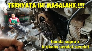 tutorial||cara mengatasi Honda Supra x tarikan sendat sendat