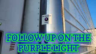 Follow up to HOW? The issue with Purple Light AND nail on tire was RESOLVED