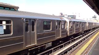 Manhattan-bound 7 train at Court Square