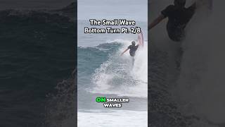 Master your small wave bottom turns with these simple tips 📚#surfing #surf #surfskate