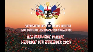 ABOD Belfast Amalgamated Committee Remembrance Parade (Full Clip) 09/11/24