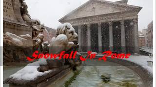 Italy: Rome covered in white after rare snowfall by kamran