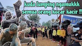 kuda lumping ngamuk ‼️ semua orang mencari aman biar tidak kena || benjang mekar budaya - Cikoneng 1