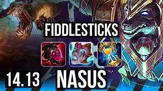 FIDDLESTICKS vs NASUS (MID) | 6 solo kills, 700+ games, 8/2/4 | EUW Master | 14.13