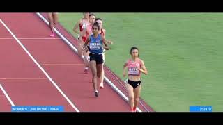 woman  1500m final race 25th asian  athletics championships 2023