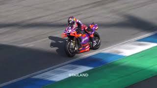 MotoGP Riders @ Turn 12, Practice Session | นักบิดโมโตจีพีที่โค้ง 12 สนามช้าง | ThaiGP 2024 | FANCAM