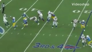 Allen throws unreal fade away should be TD