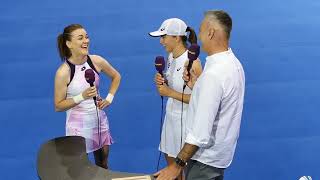 Agnieszka Radwańska i Iga Świątek - Tauron Arena Kraków - 23. 07.2022