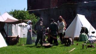 Medieval music Op een mooie Pinksterdag Ruïne van Teylingen Castle Teylingen Medieval re-enactment