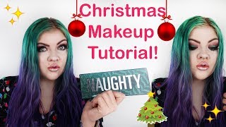 Christmas Makeup Tutorial/Kylie Cosmetics Naughty Palette First Impression 2018!  | Makayla Wetmore