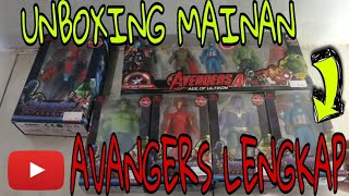 MAINAN AVANGERS LENGKAP | HULK IRONMAN ANTMAN SPIDERMAN THANOS THOR CAPTAINAMERIKA #husnakidschannel