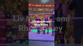 Rhea Ripley and Liv Morgan dancing to the DX theme song... Monday night Mami Rhea Ripley