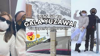 JAPAN VLOG: Snow Day— Joetsu Shinkansen to GALA Yuzawa (Tokyo Wide Pass) + bullet train experience!!