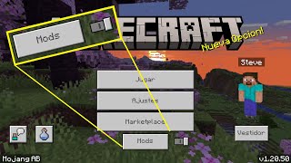 Nuevo Botón de Mods en Minecraft Pocket Edition/Bedrock 1.21!